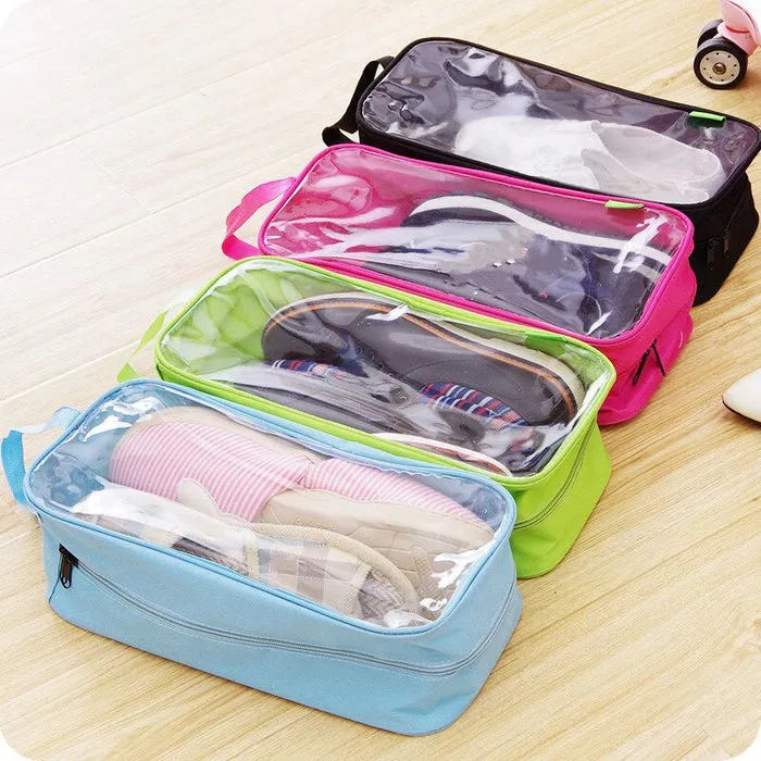 WATERPROOF SINGLE SHOE STORAGE POUCH BAG - PERFECT FOR TRAVELLING ( Random Colors )