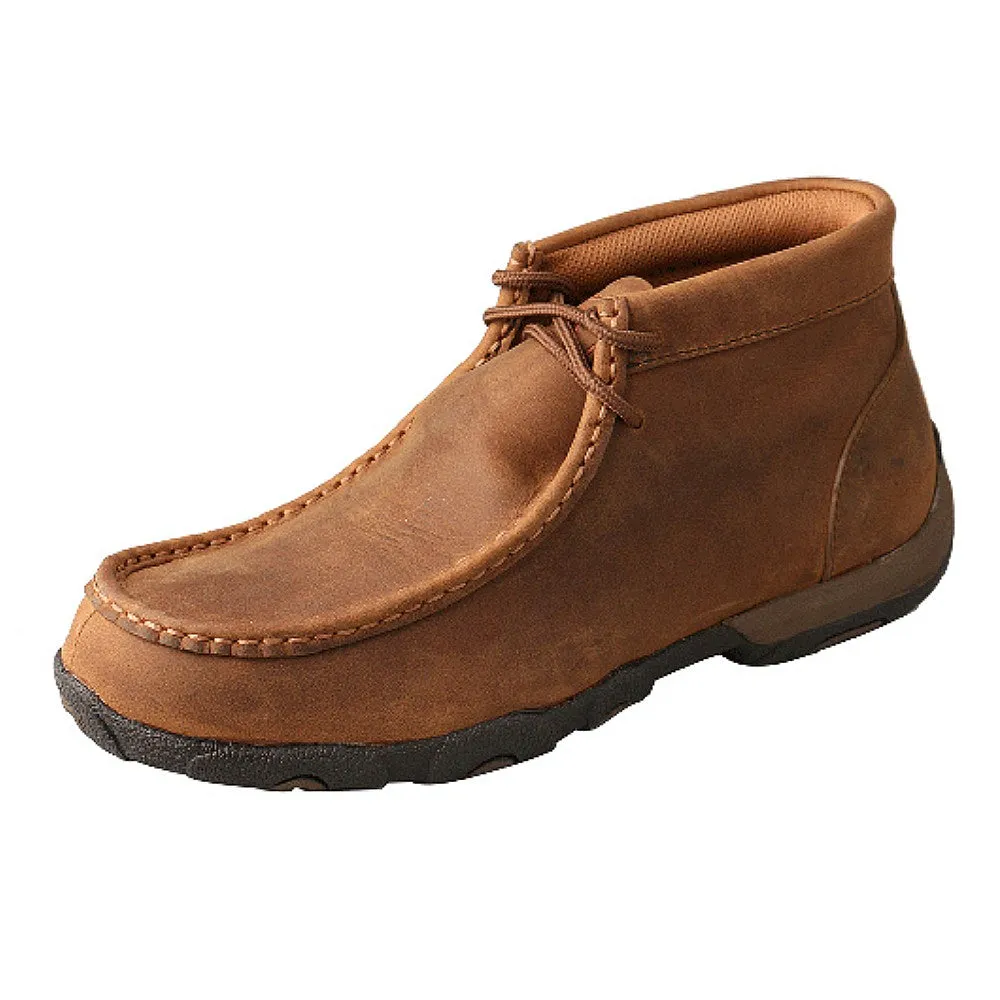 WDMW001 Twisted X Women's Waterproof Driving Moc - Distressed Saddle