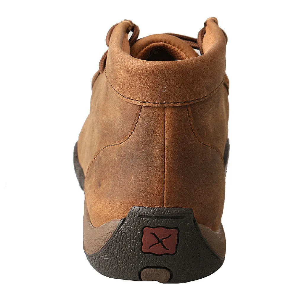 WDMW001 Twisted X Women's Waterproof Driving Moc - Distressed Saddle