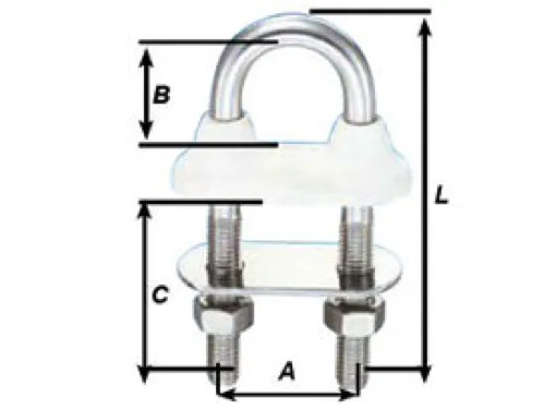 Wichard Watertight U-Bolts - All Sizes