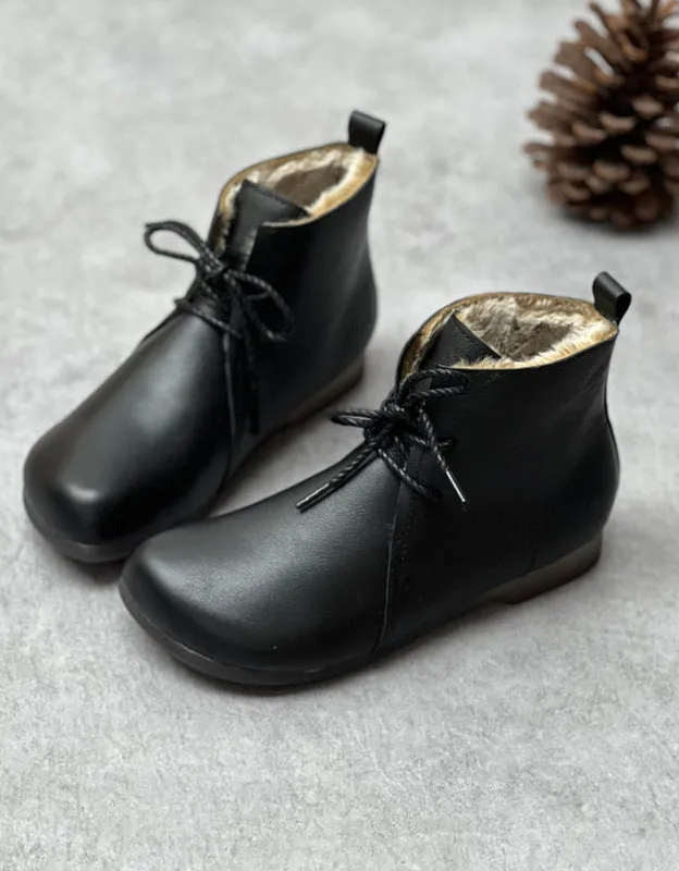 Winter Waterproof Handmade Retro Boots with Fur