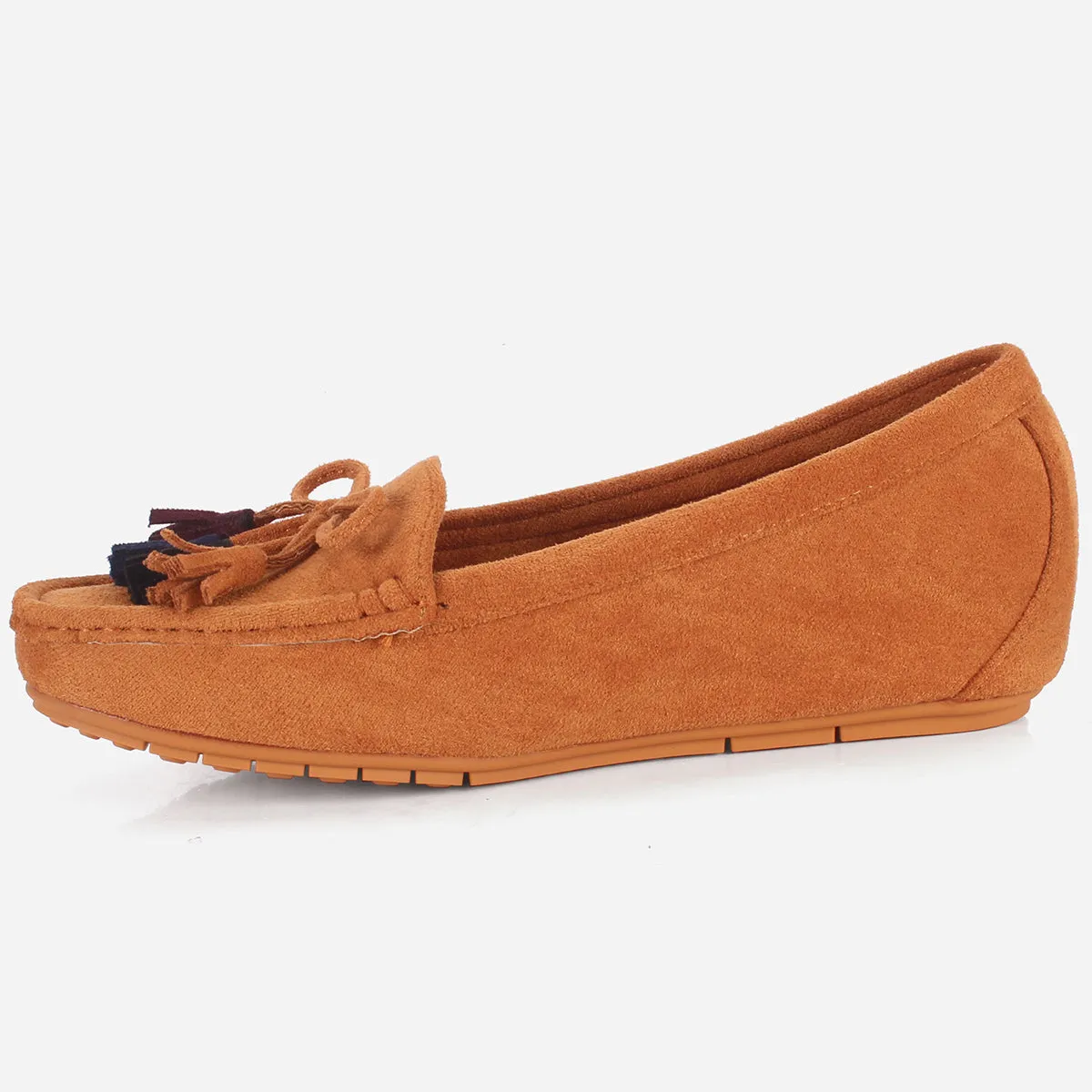 Womens "UNELI" Low Wedge Moccasins