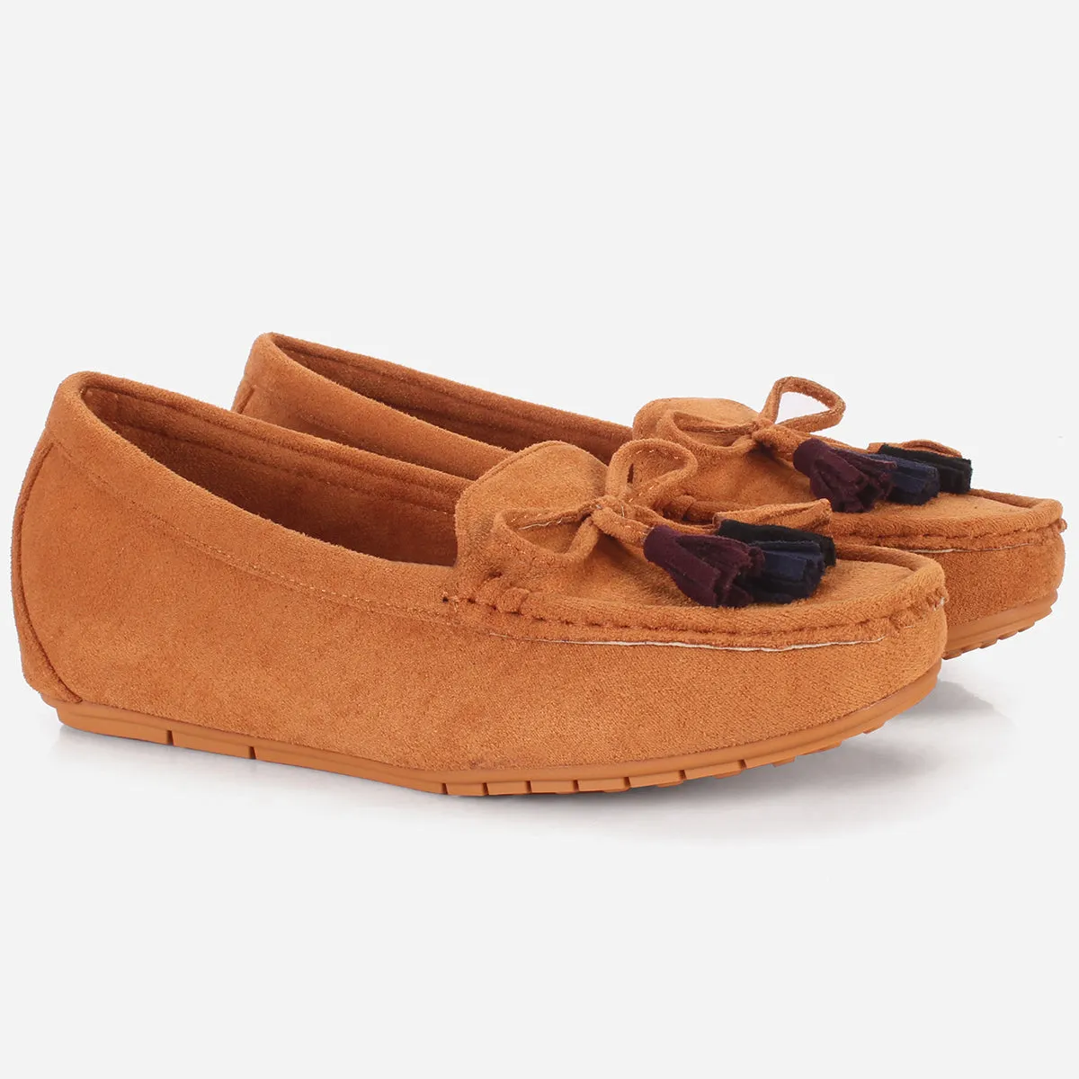 Womens "UNELI" Low Wedge Moccasins