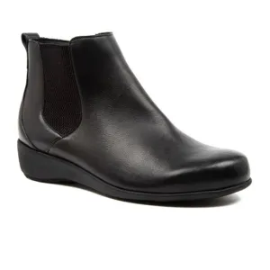 Ziera Shanghai Extra Wide Chelsea Boot (Women) - Black Leather